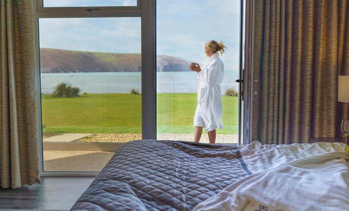 View from the Ground floor Luxury Suite at The Cliff Hotel & Spa